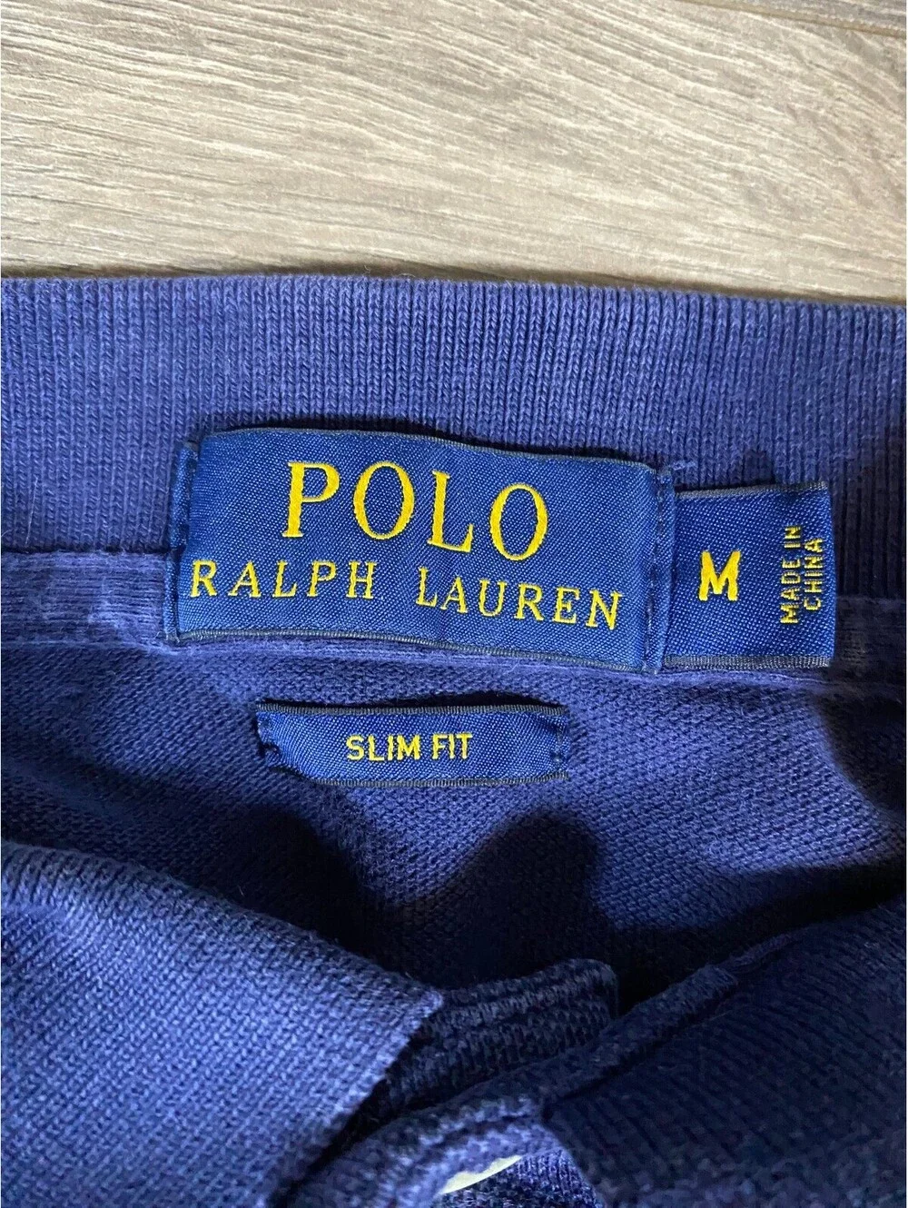 Polo Ralph Lauren Men’s M Slim Fit Navy Blue Polo Shirt Red Pony Cotton
